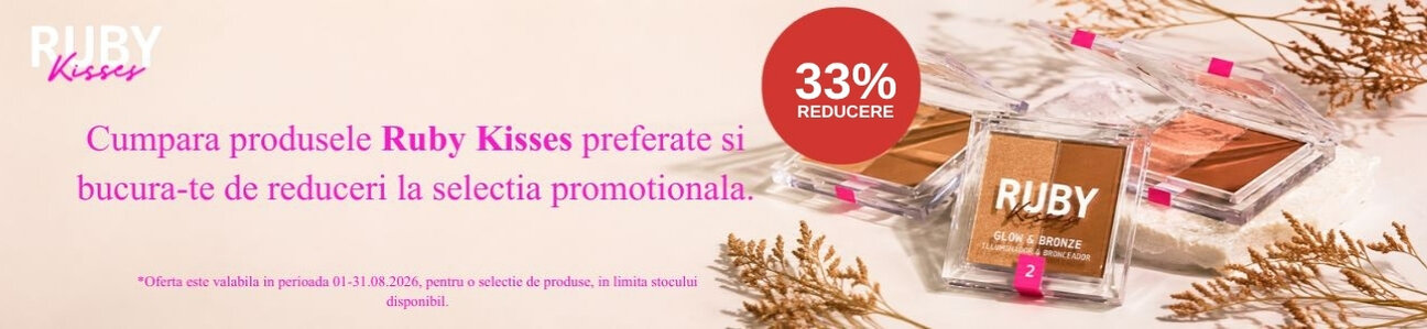 Promotie cu 33% reducere la Ruby Kisses