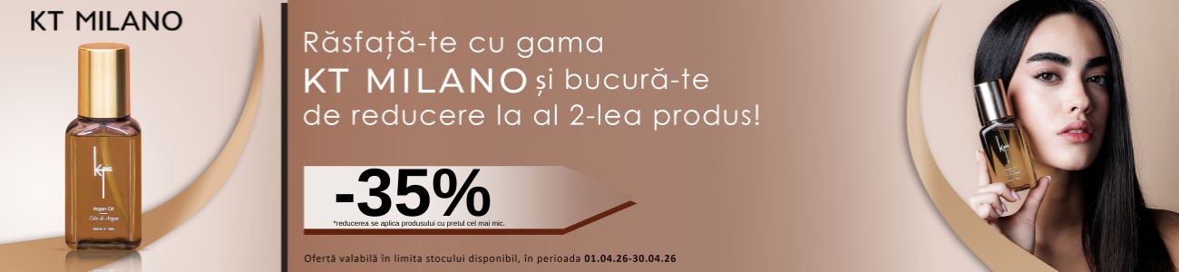 Promotie cu 35% reducere la al doilea produs KT Milano