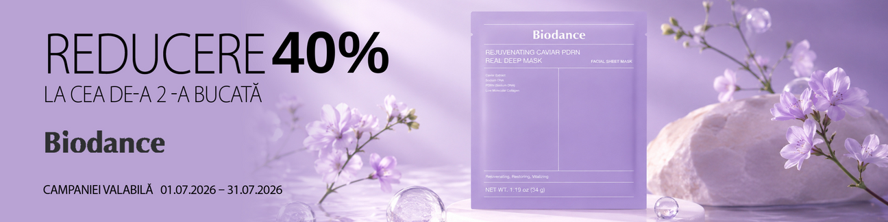 Promotie cu 40% reducere la al doilea produs Identic Biodance Masca
