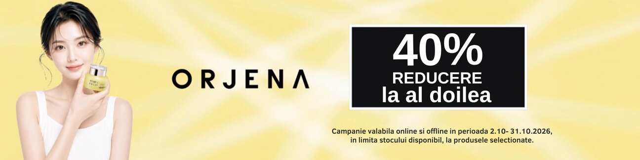 Promotie cu 40% reducere la al doilea produs Orjena
