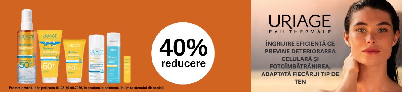 Promotie cu 40% reducere la Uriage Sun