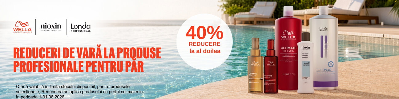 Promotie cu 40% reducere la Wella, Londa, Nioxin