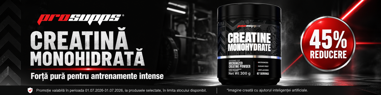 Promotie cu 45% reducere la Prosupps