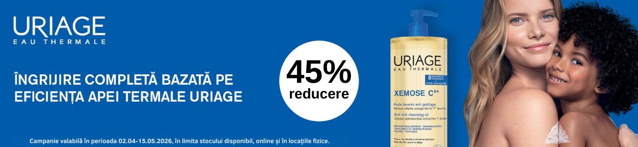 Promotie cu 45% reducere la Uriage Xemose