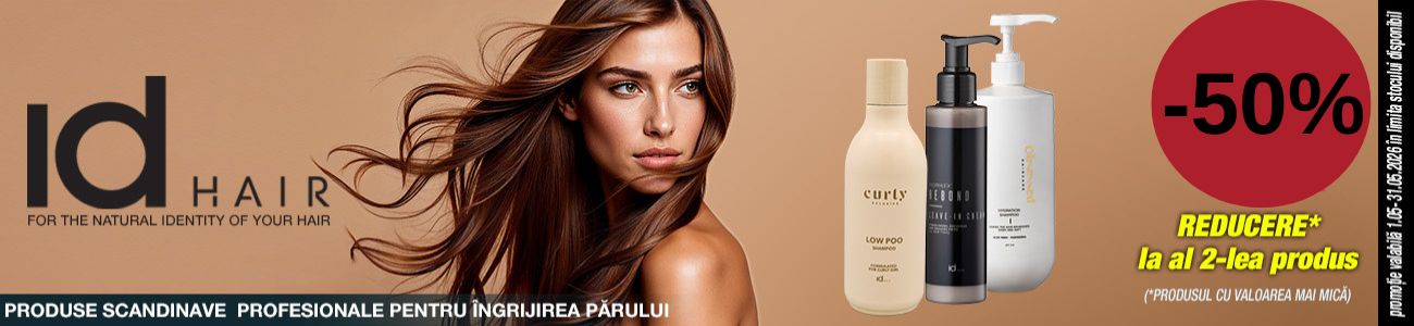 Promotie cu 50% reducere la al doilea id Hair