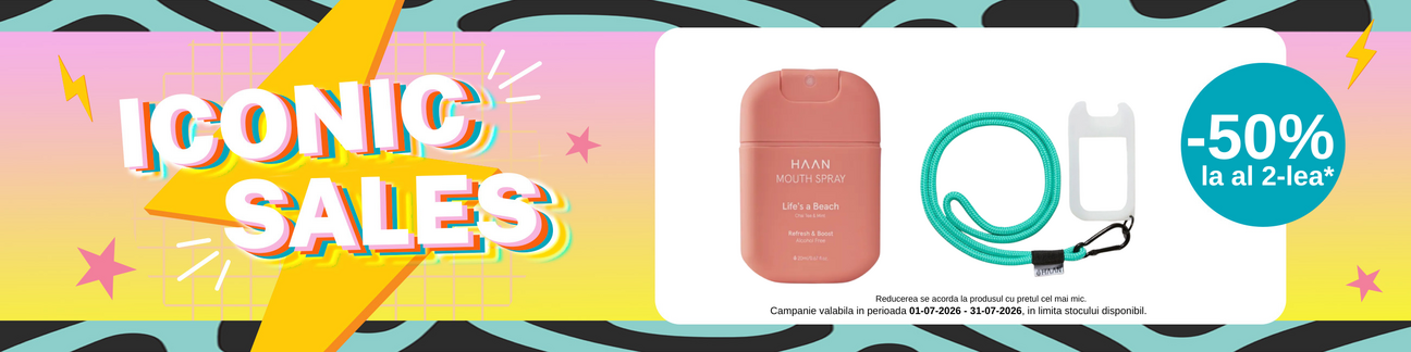 Promotie cu 50% reducere la al doilea produs Haan -  Iconic Sales