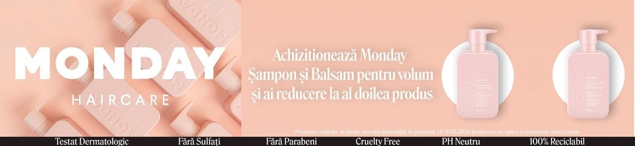 Promotie cu 50% reducere la al doilea produs Monday