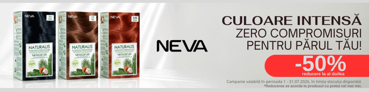 Promotie cu 50% reducere la al doilea produs Neva