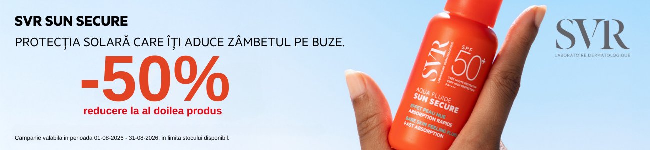 Promotie cu 50% reducere la al doilea produs SVR - Sun Secure