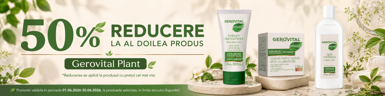 Promotie cu 50% reducere la Gerovital Plant