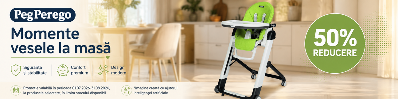 Promotie cu 50% reducere la Peg Perego Scaun De Masa