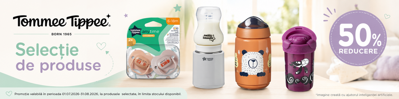 Promotie cu 50% reducere la Tommee Tippee