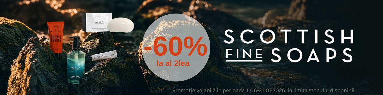 Promotie cu 60% reducere la al 2lea Scottish Fine Soaps