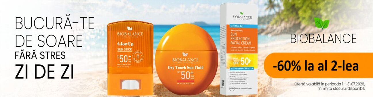 Promotie cu 60% reducere la al doilea produs Bio Balance