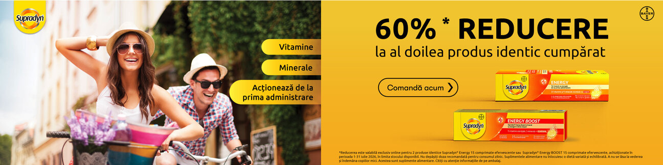 Promotie cu 60% reducere la al doilea Supradyn Identic