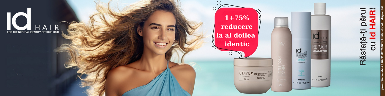 Promotie cu 75% al doilea produs identic idHAIR 