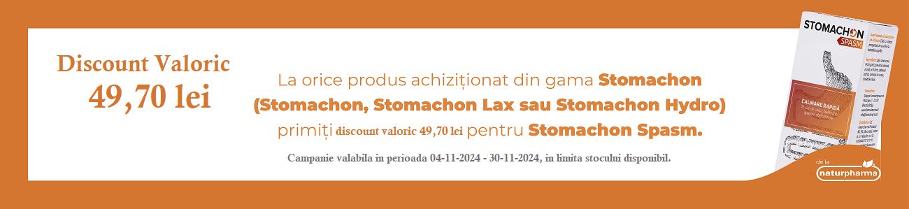 Promotie cu discount valoric 49,70 lei Stomachon