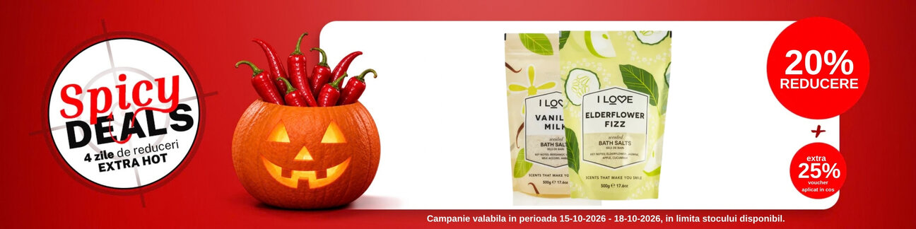 Promotie cu extra 25% voucher aplicat in cos la I Love - Spicy Deals