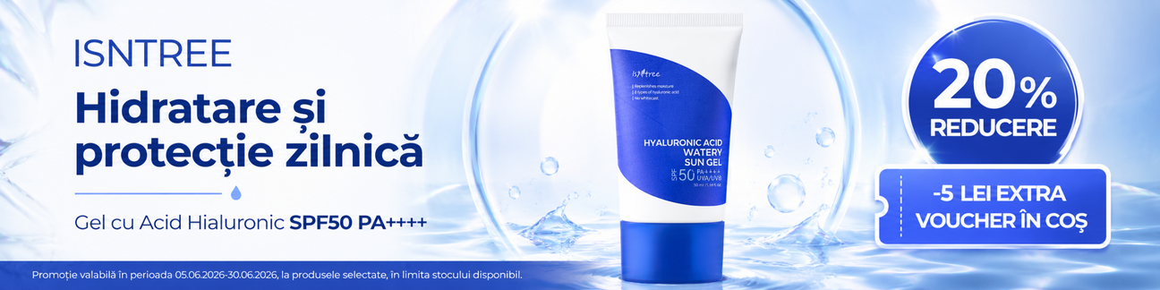 Promotie cu extra 5 Lei voucher aplicat in cos la Isntree Hyaluronic Acid