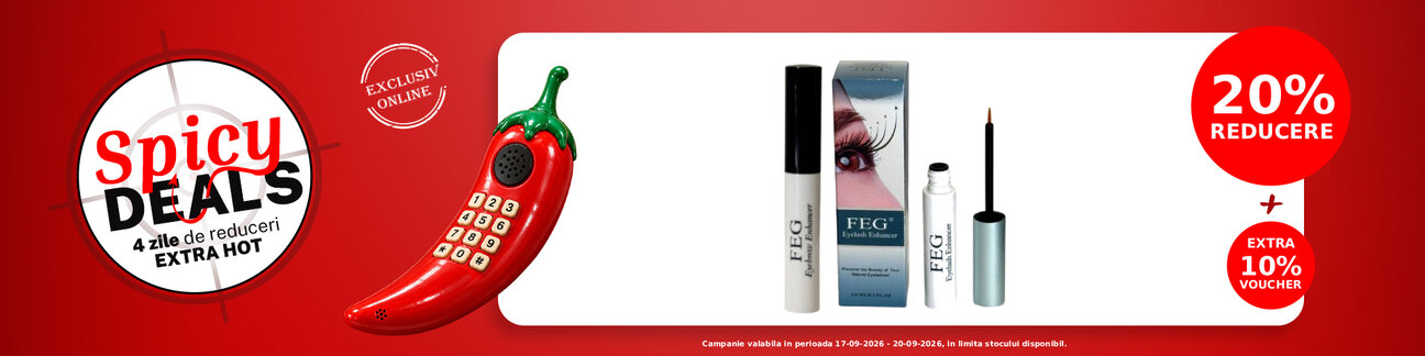 Spicy Deals cu extra voucher aplicat in cos 10% la Feg