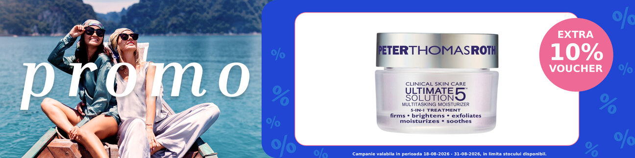 Promotie cu extra voucher aplicat in cos 10% la Peter Thomas Roth