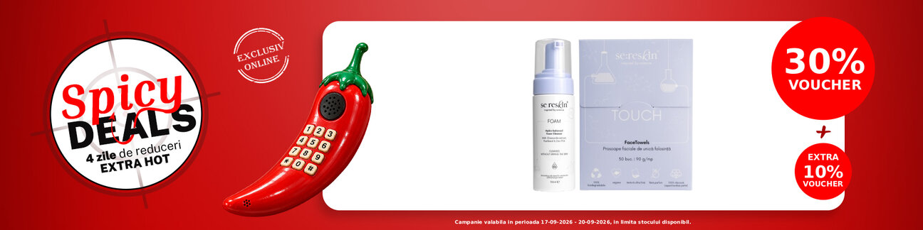 Spicy Deals cu extra voucher aplicat in cos 10% la Se:Reskin