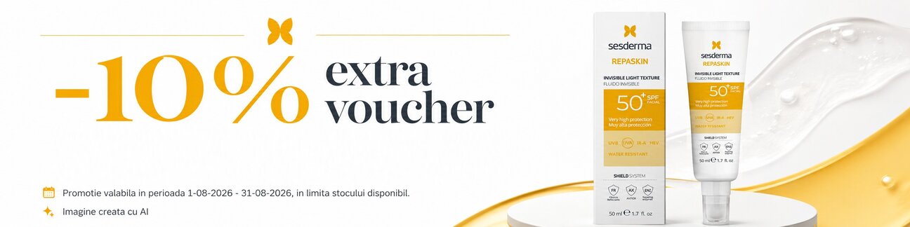 Promotie cu extra voucher aplicat in cos 10% la Sesderma