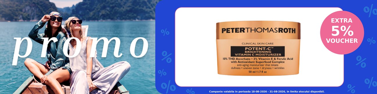 Promotie cu extra voucher aplicat in cos 5% la Peter Thomas Roth