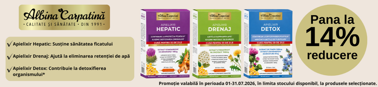 Promotie cu pana la 14% reducere la Albina Carpatina Apielixir