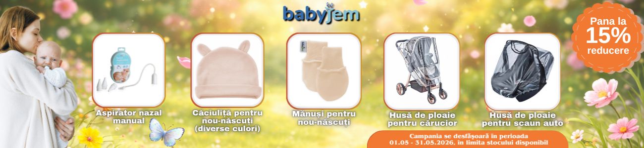 Promotie cu pana la 15% reducere la Babyjem