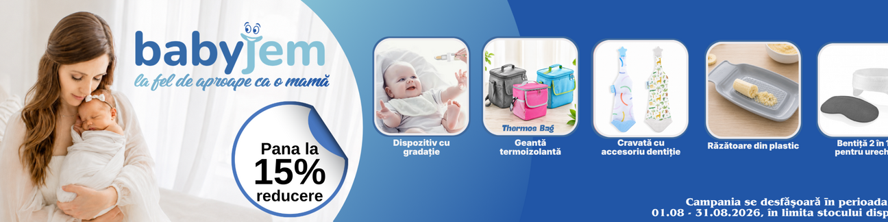 Promotie cu pana la 15% reducere la Babyjem