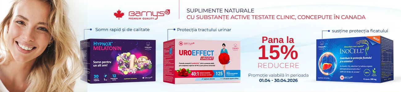 Promotie cu pana la 15% reducere la Barny'S