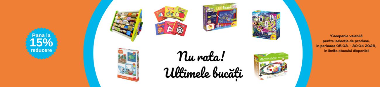 Promotie cu pana la 15% reducere la Jucarii