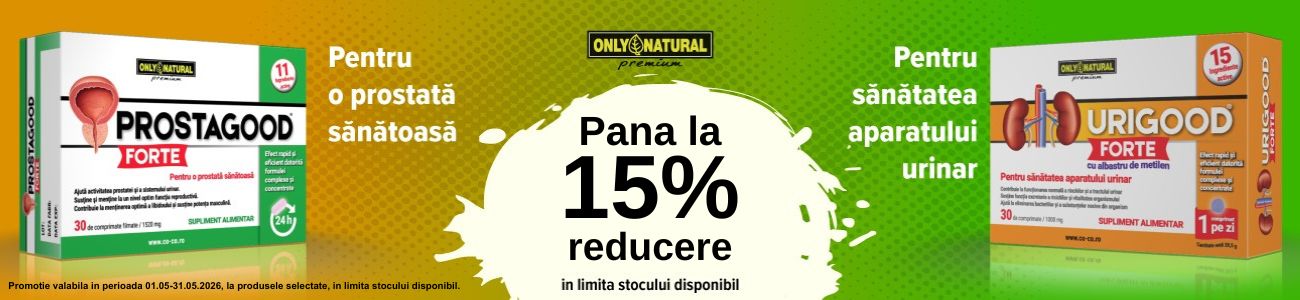 Promotie cu pana la 15% reducere la Only Natural