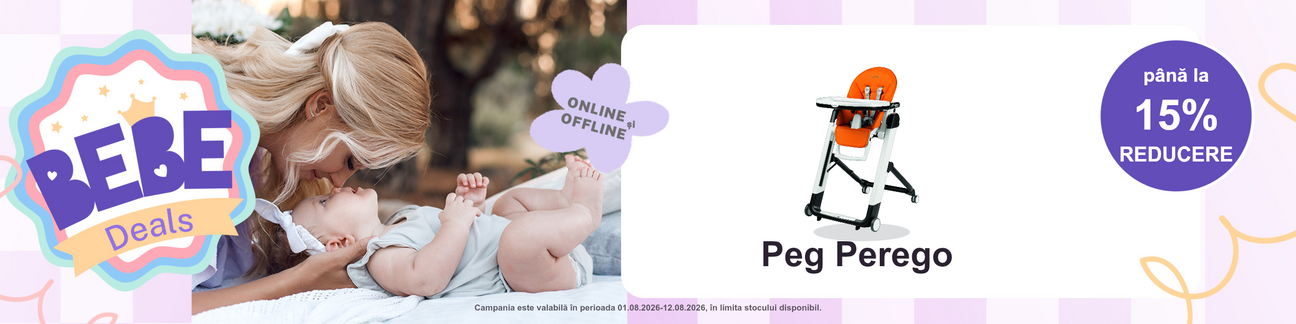 Promotie cu pana la 15% reducere la Peg Perego Bebe Deals