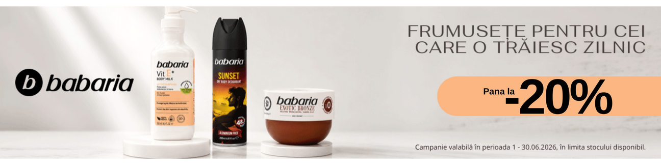 Promotie cu pana la 20% reducere la Babaria
