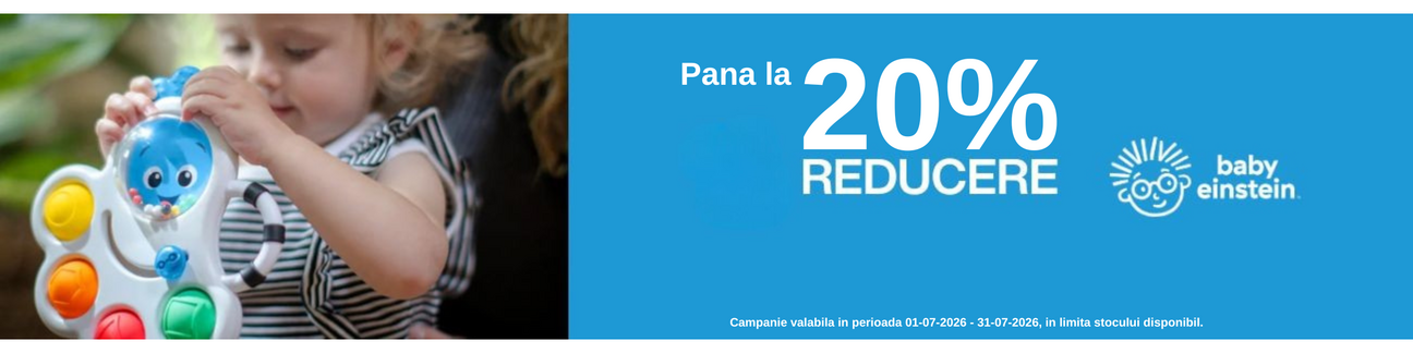 Promotie cu pana la 20% reducere la Baby Einstein
