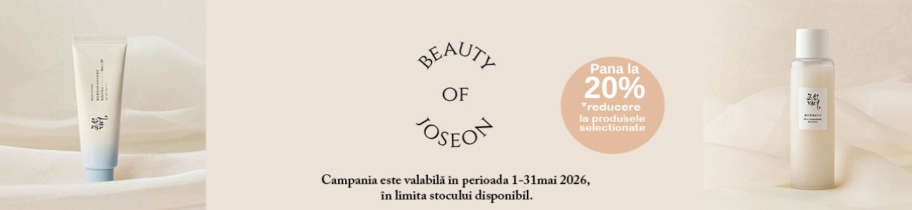 Promotie cu pana la 20% reducere la Beauty Of Joseon