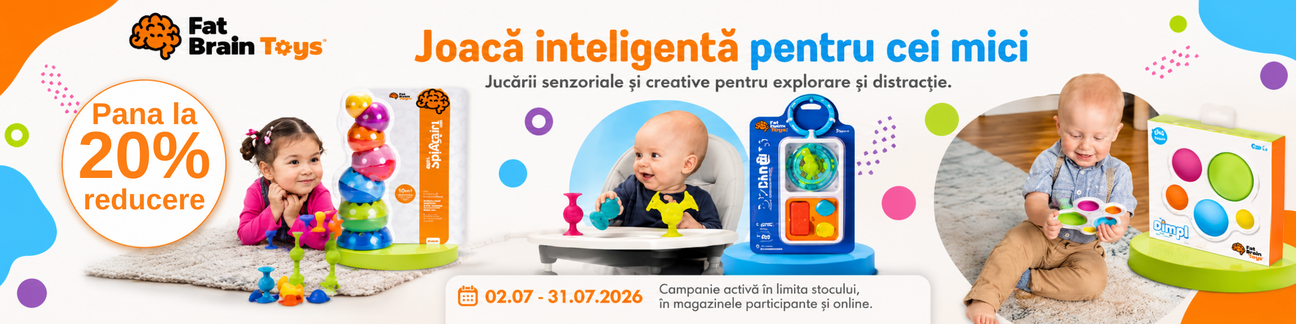Promotie cu pana la 20% reducere la Fat Brain