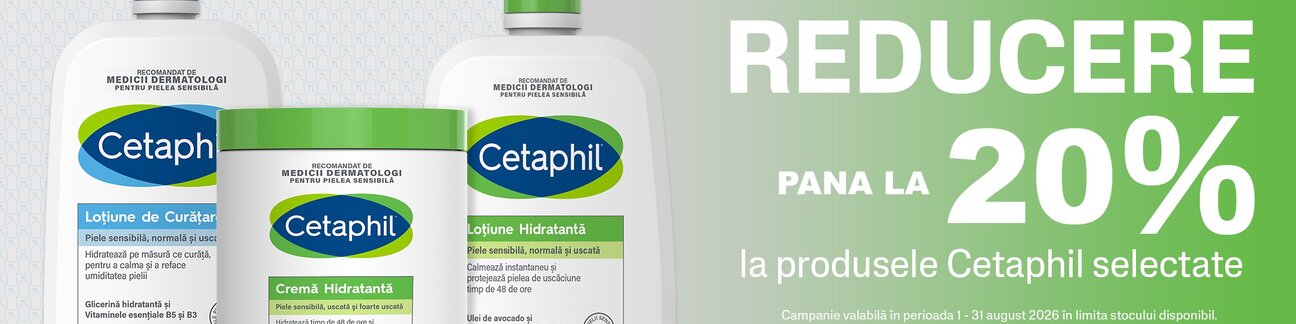 Promotie cu pana la 20% reducere la Galderma - Cetaphil