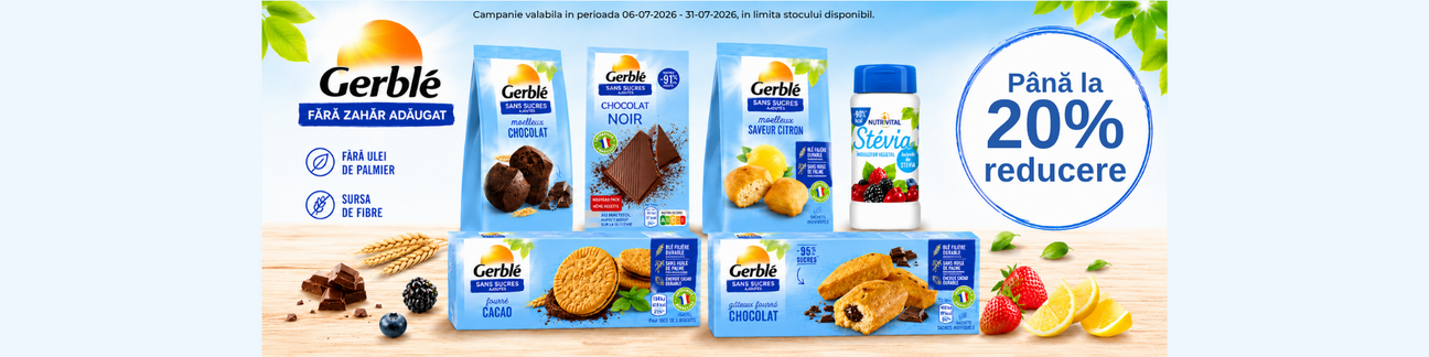 Promotie cu pana la 20% reducere la Gerble