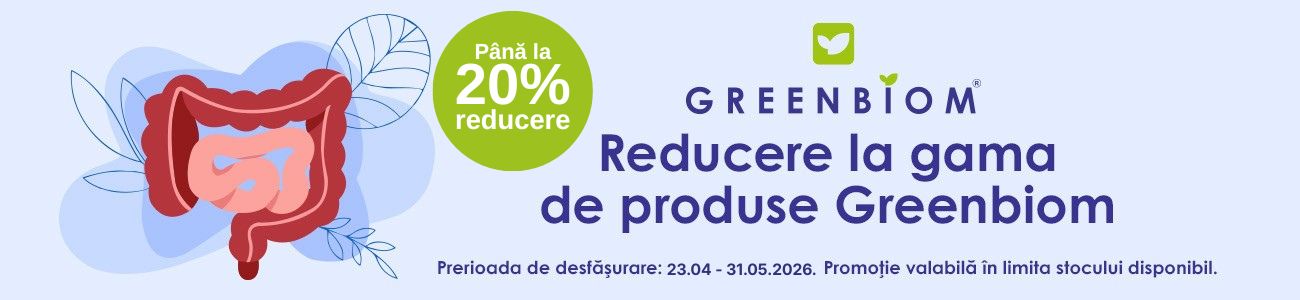 Promotie cu pana la 20% reducere la Greenbiom