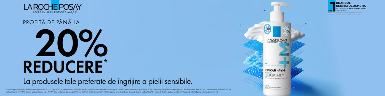 Promotie cu pana la 20% reducere la La Roche Posay