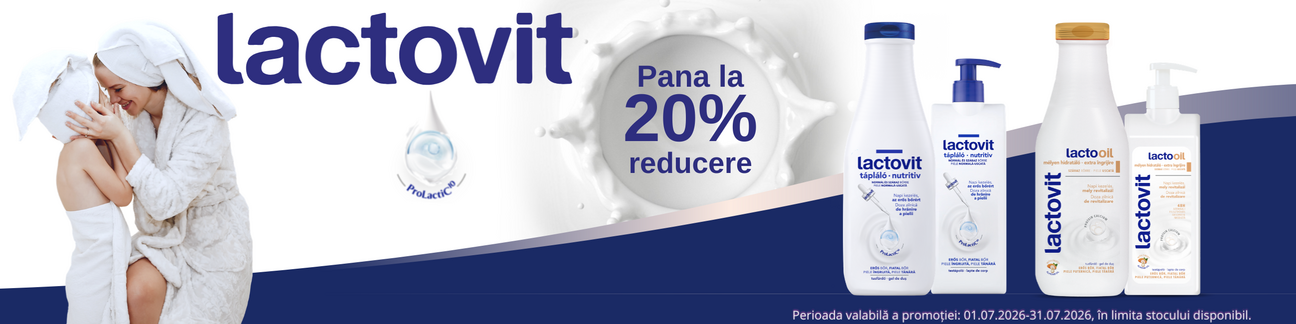Promotie cu pana la 20% reducere la Lactovit