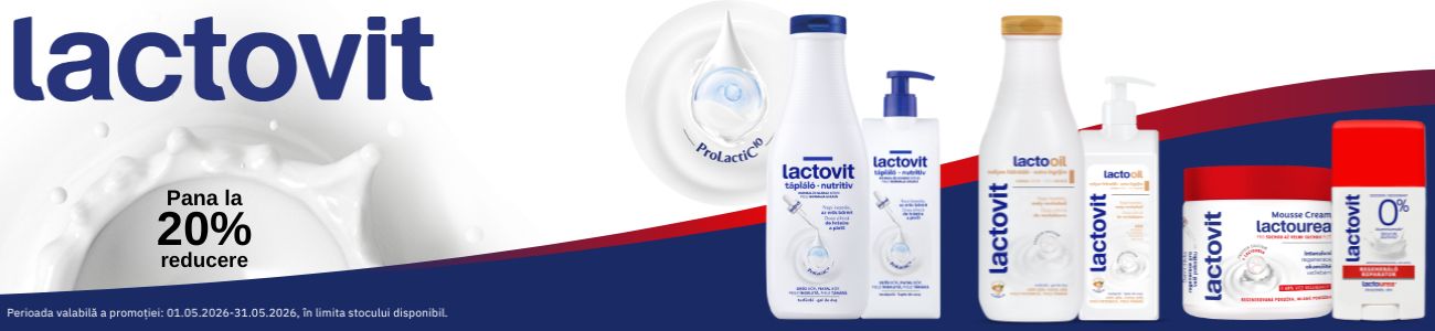 Promotie cu pana la 20% reducere la Lactovit