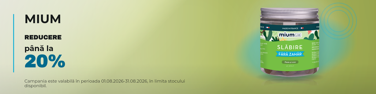 Promotie cu pana la 20% reducere la Mium