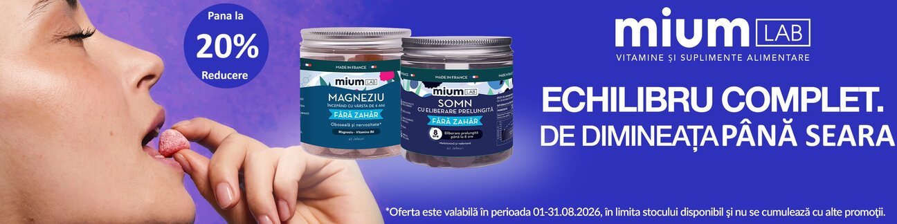 Promotie cu pana la 20% reducere la Mium