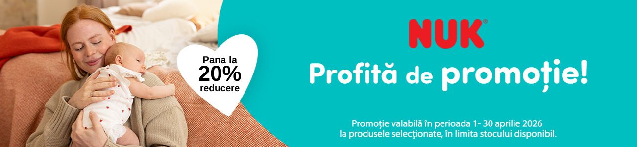 Promotie cu pana la 20% reducere la Nuk