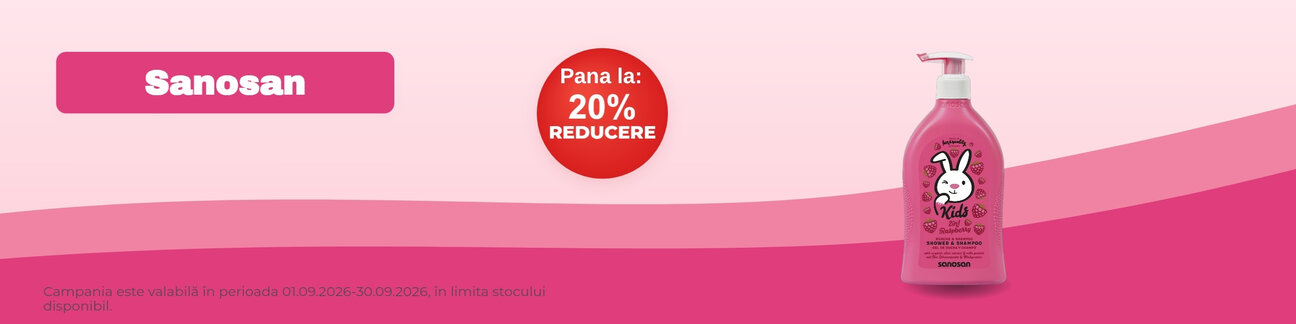 Promotie cu pana la 20% reducere la Sanosan