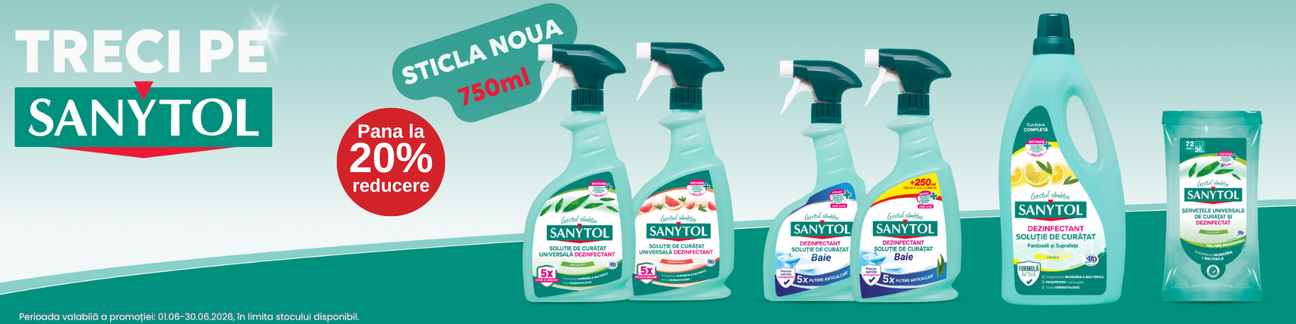 Promotie cu pana la 20% reducere la Sanytol